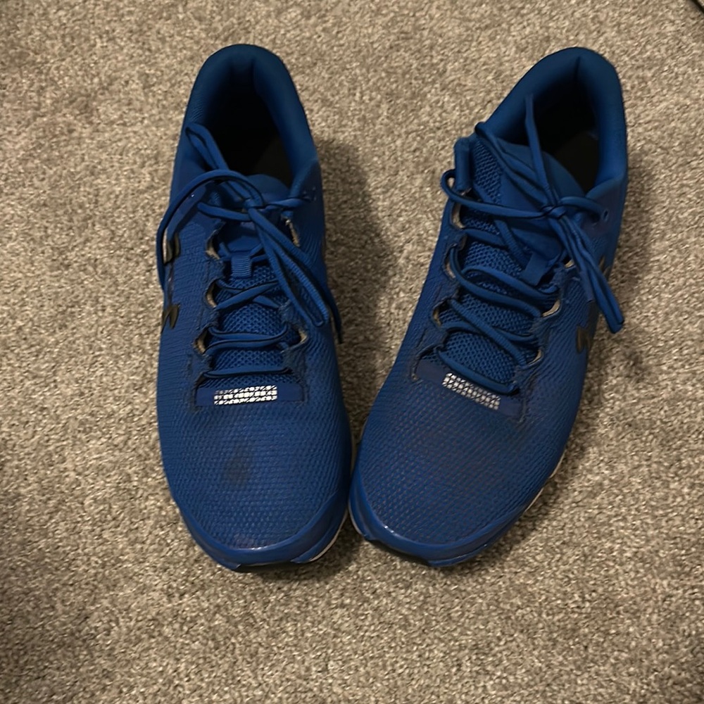 Under Armour Blue Athletic Shoes with Smooth Textile Upper